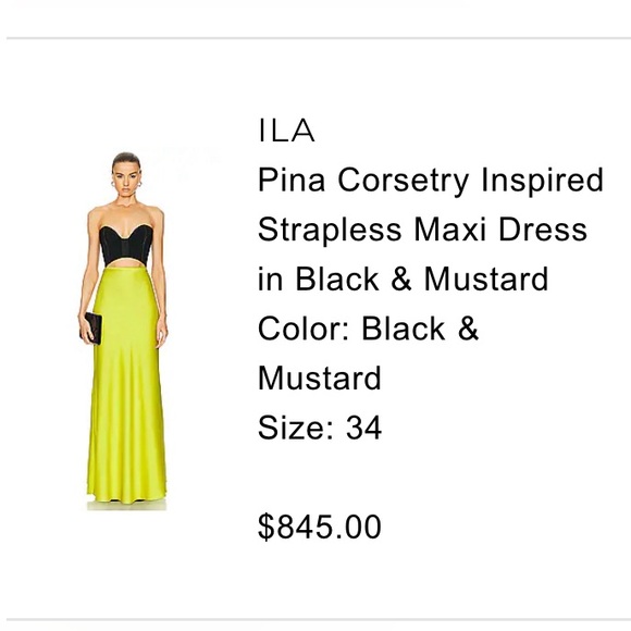 ILA strapless gown from FWRD - Picture 4 of 15
